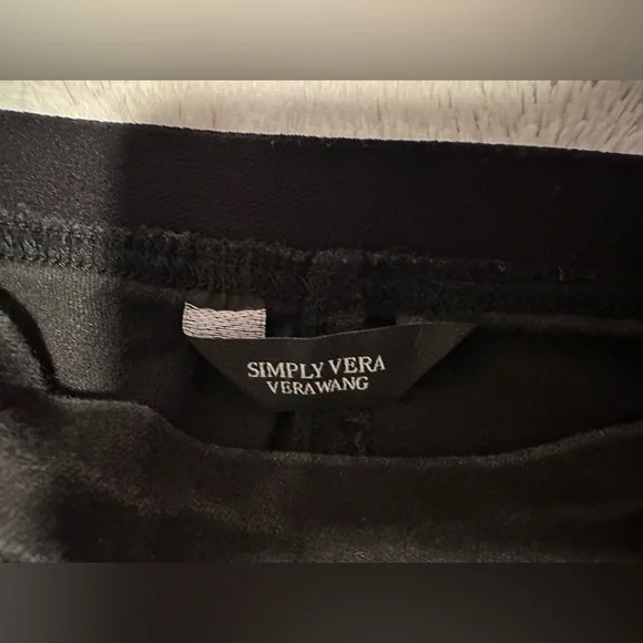 Simply Vera Vera Wang Black Skinny Stretch Waist Jeggings Jeans - Picture 2 of 15